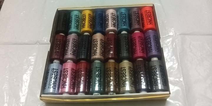 نخ خیاطی در 24رنگ متنوع برند اورجینال