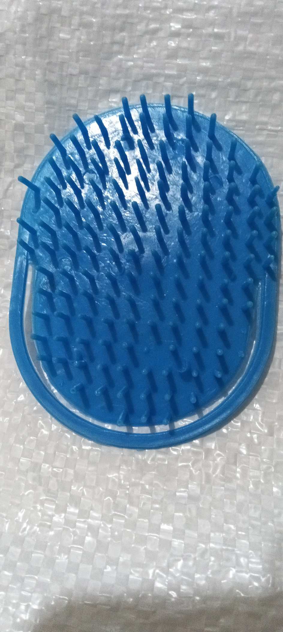 برس موی سرمدل انگشتی جنس پلاستیک کد8، رنگ های مختلف