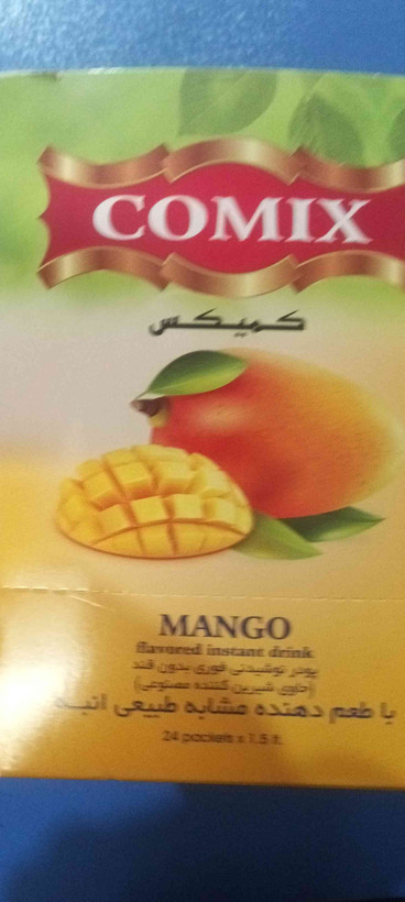 پودر شربت میوه انبه شرکت کمیکس 8/5گرمی