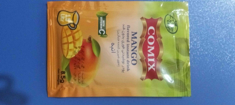 پودر شربت میوه انبه شرکت کمیکس 8/5گرمی